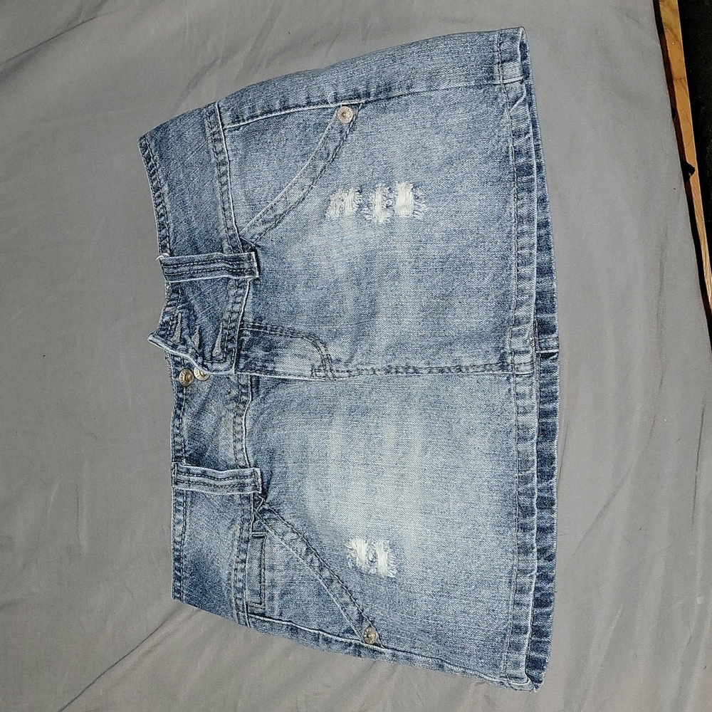 Mini Jean Skirt